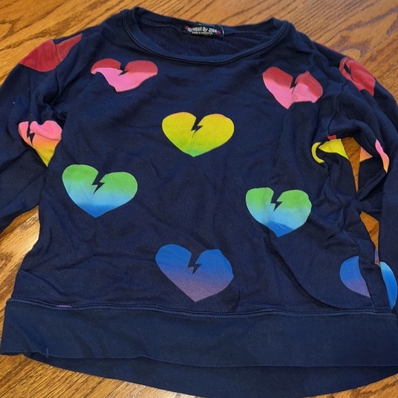 Flowers by Zoe Girl’s Broken Heart Sweatshirt - Picture 2 of 6